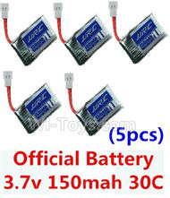 JJRC H8 Mini parts-14 Official 3.7v 150mah 30c Battery(5pcs) For JJRC H8 MINI Drone,H8 Quadcopter